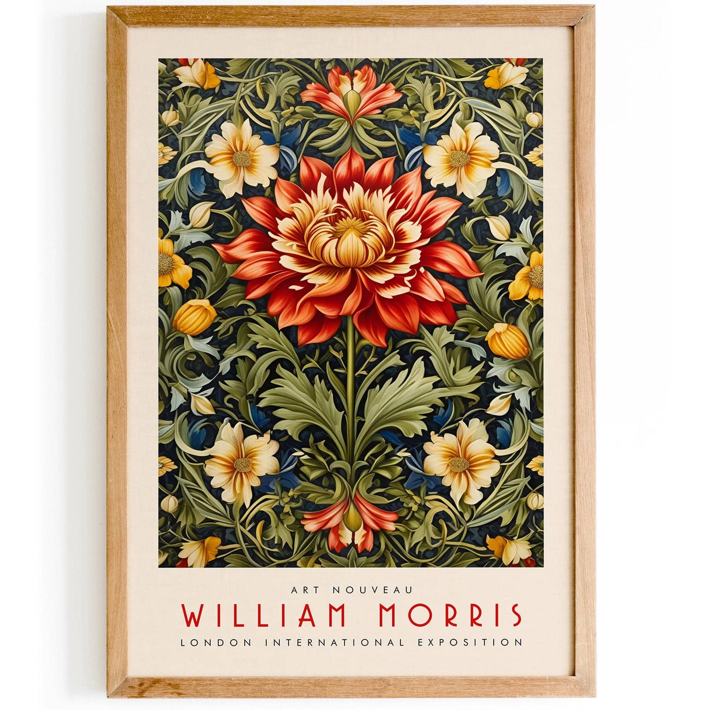 William Morris British Textile Art Poster - HypeSheriff