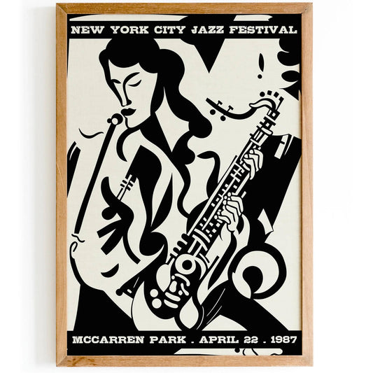 New York City Jazz Festival Vintage Poster