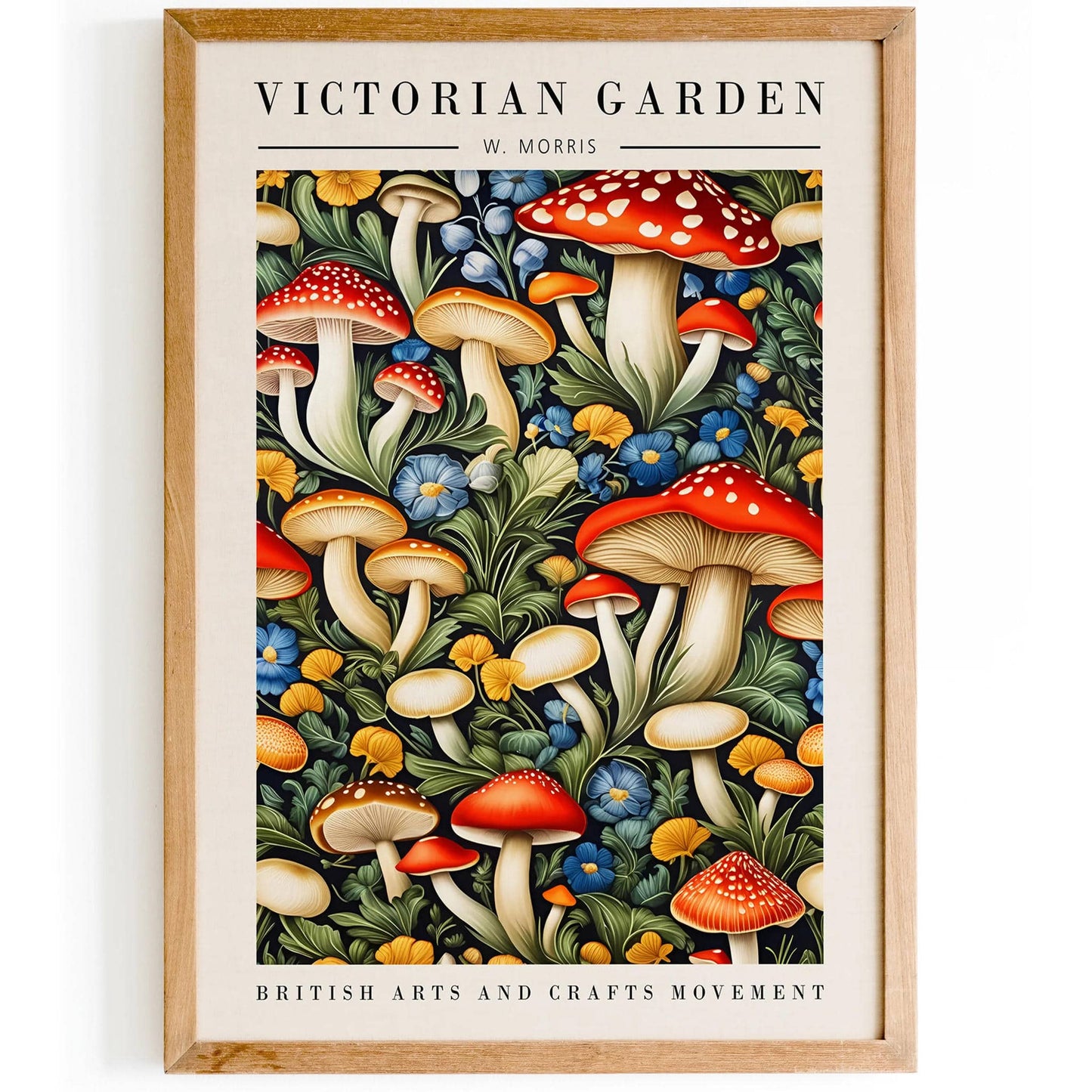 Victorian Garden Morris Inspired Poster - HypeSheriff