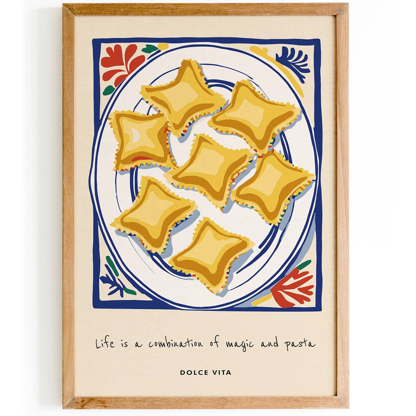 Ravioli Quote Italian Food Poster - HypeSheriff