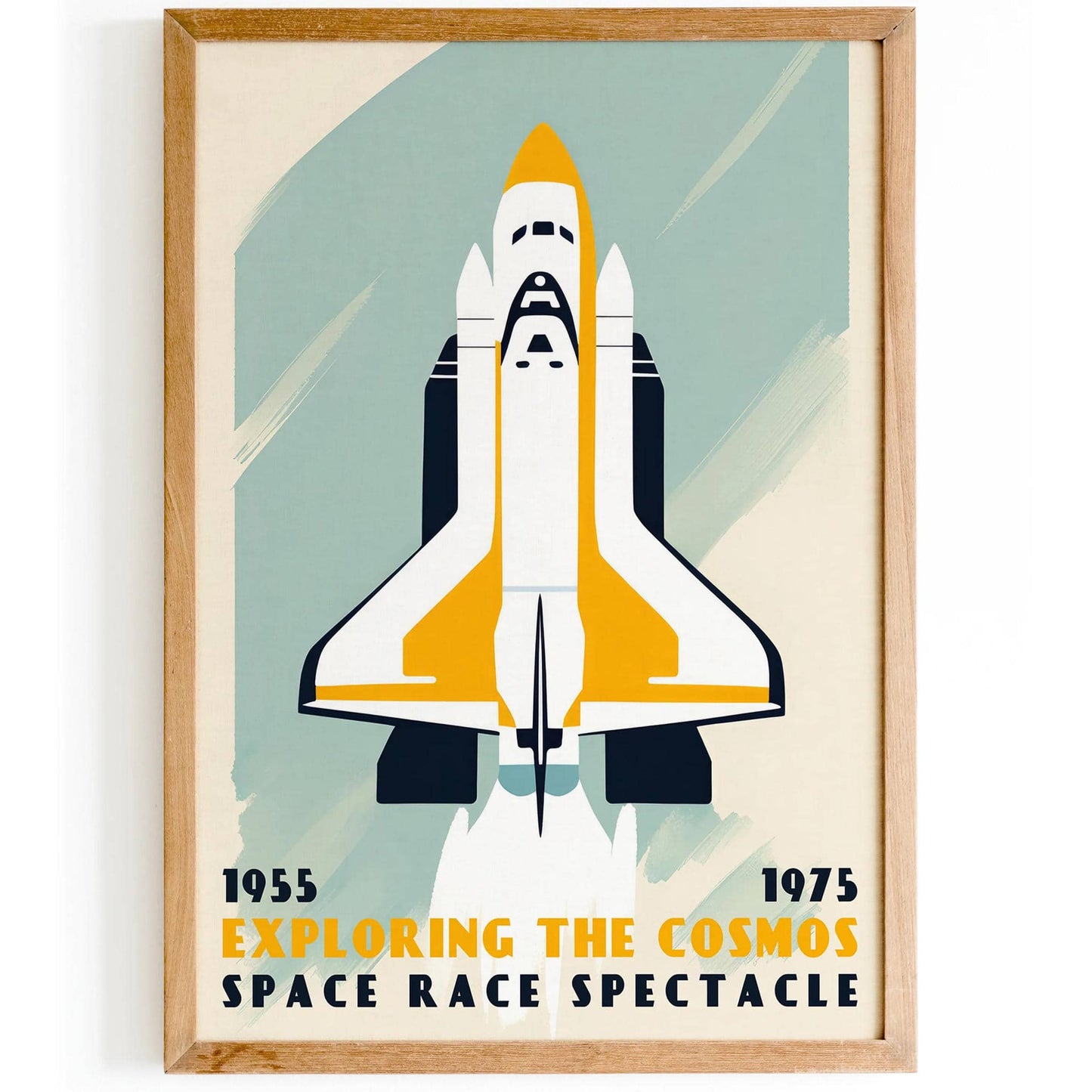 Space Race Retro Poster - HypeSheriff