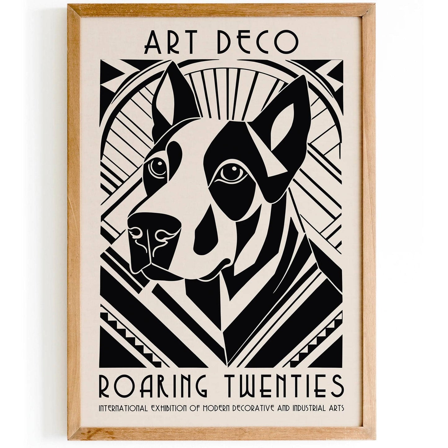Art Deco Dog Poster – Roaring Twenties Style Wall Art