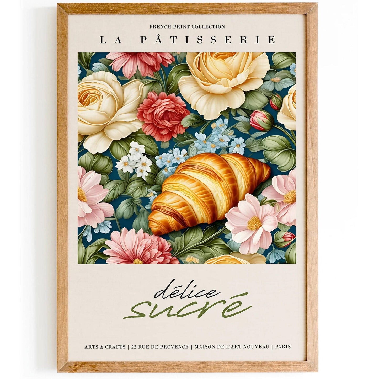 Croissant French Patisserie Poster - HypeSheriff