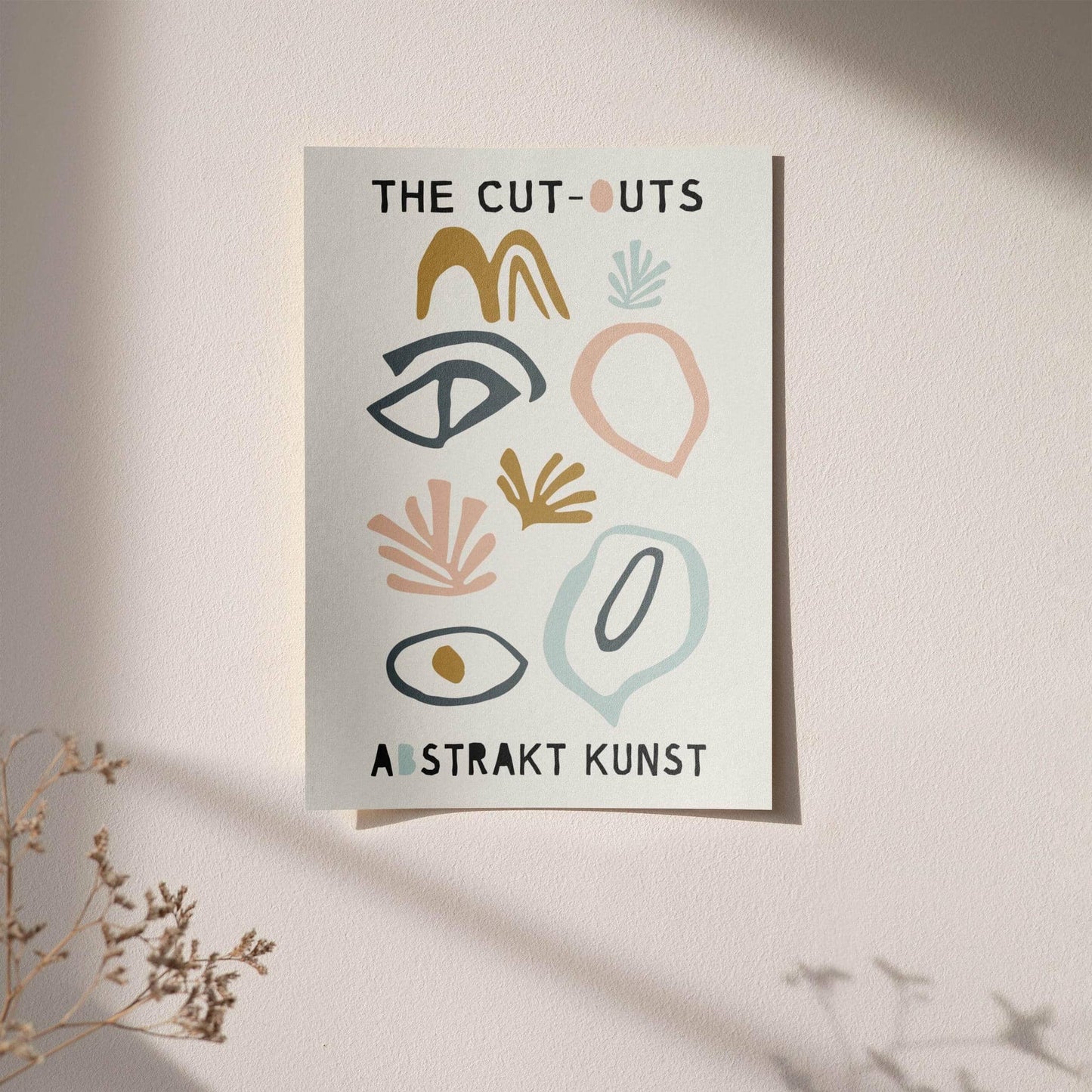 The Cut Outs Abstrakt Kunst Poster