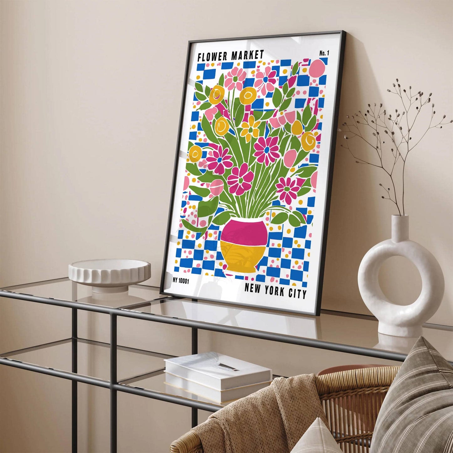 NYC Flower Market Retro Poster - HypeSheriff