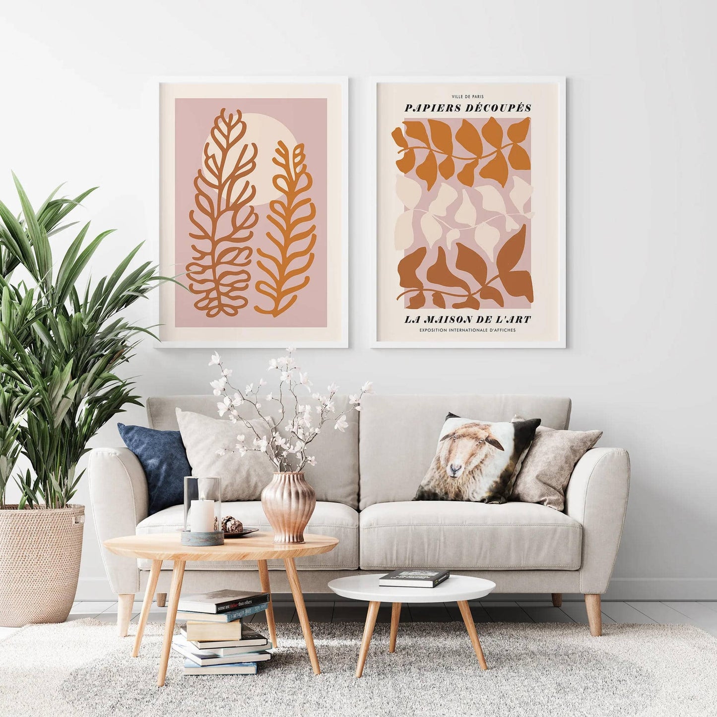Set of 2 Bohemian Botanical Poster - HypeSheriff