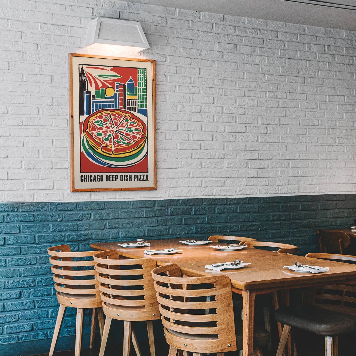 Chicago Deep Dish Pizza Poster - HypeSheriff