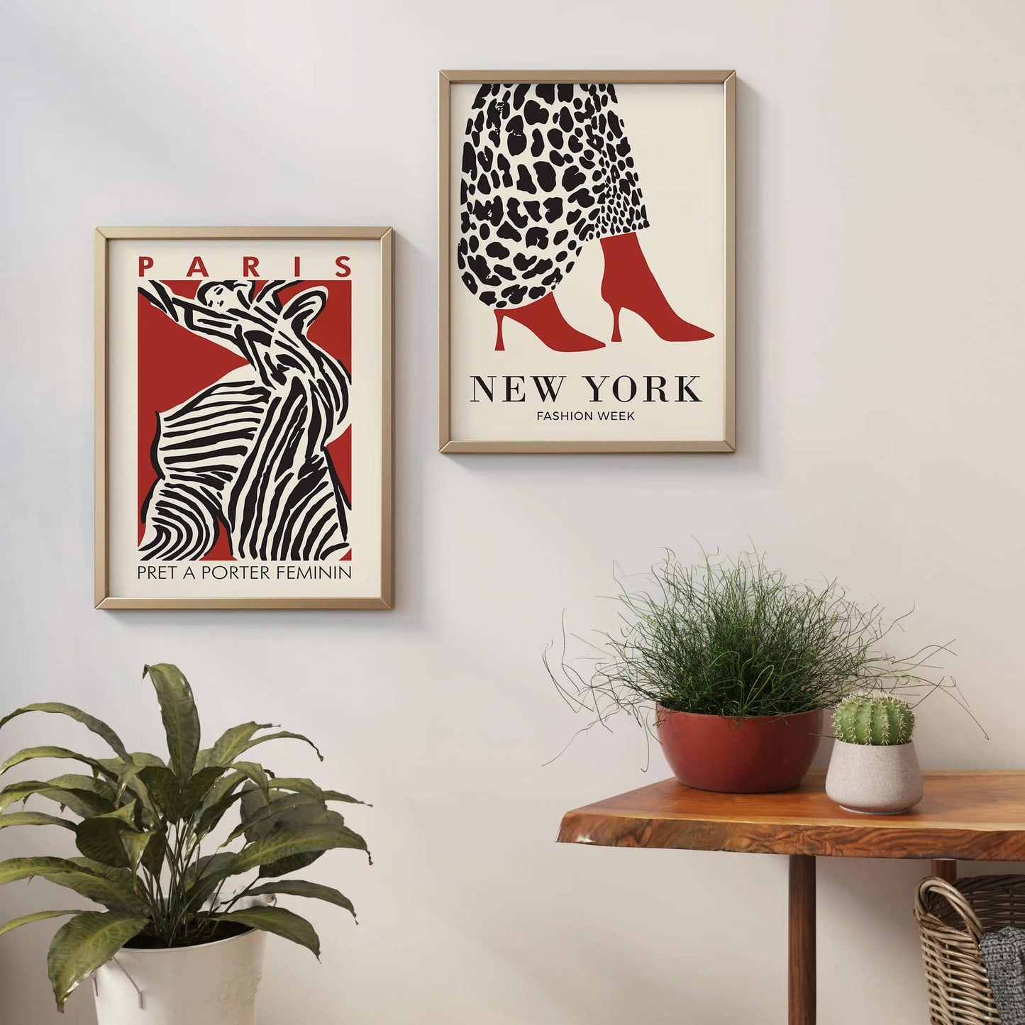Set of 2 Vintage Fashion Poster - HypeSheriff