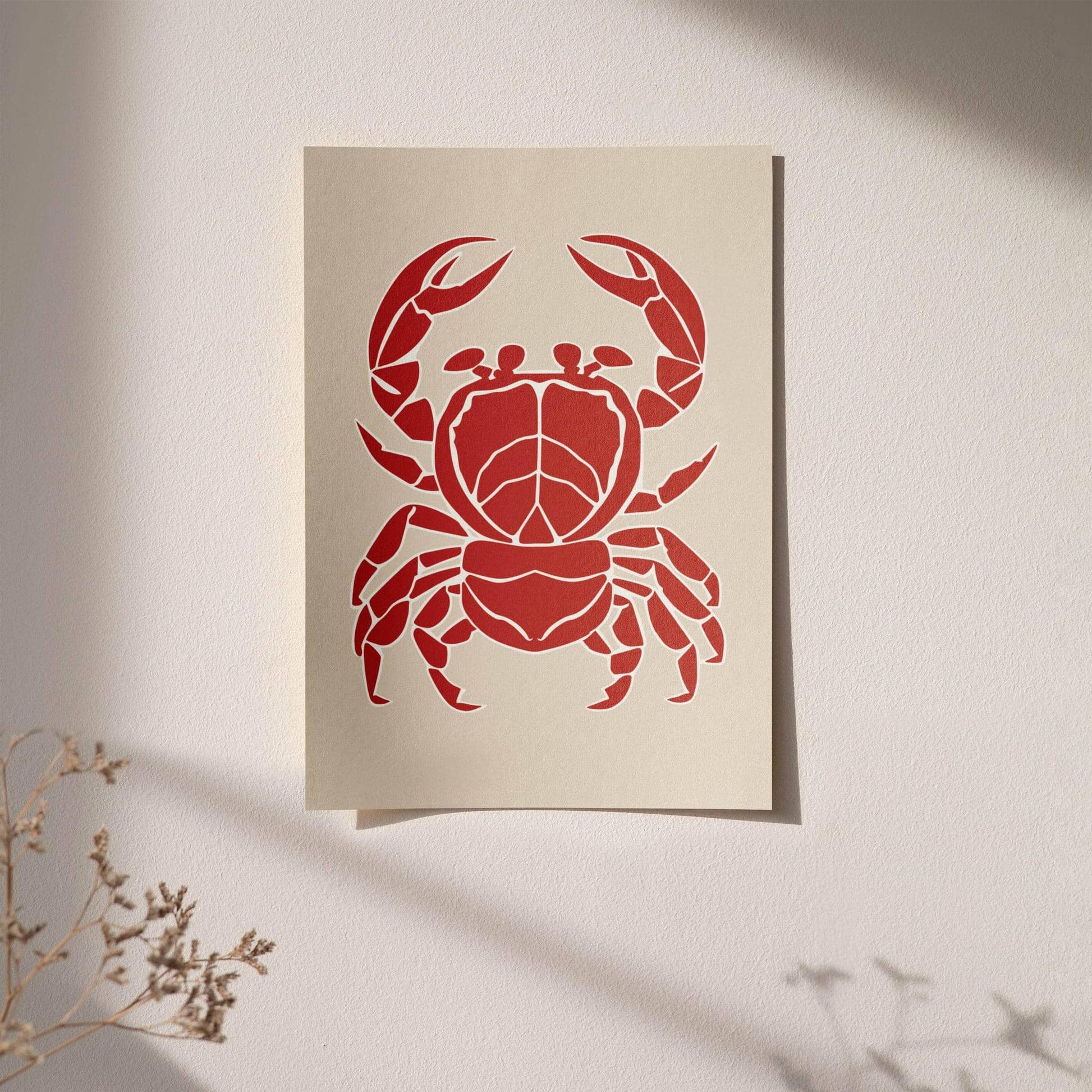 Retro Crab Seafood Poster - HypeSheriff