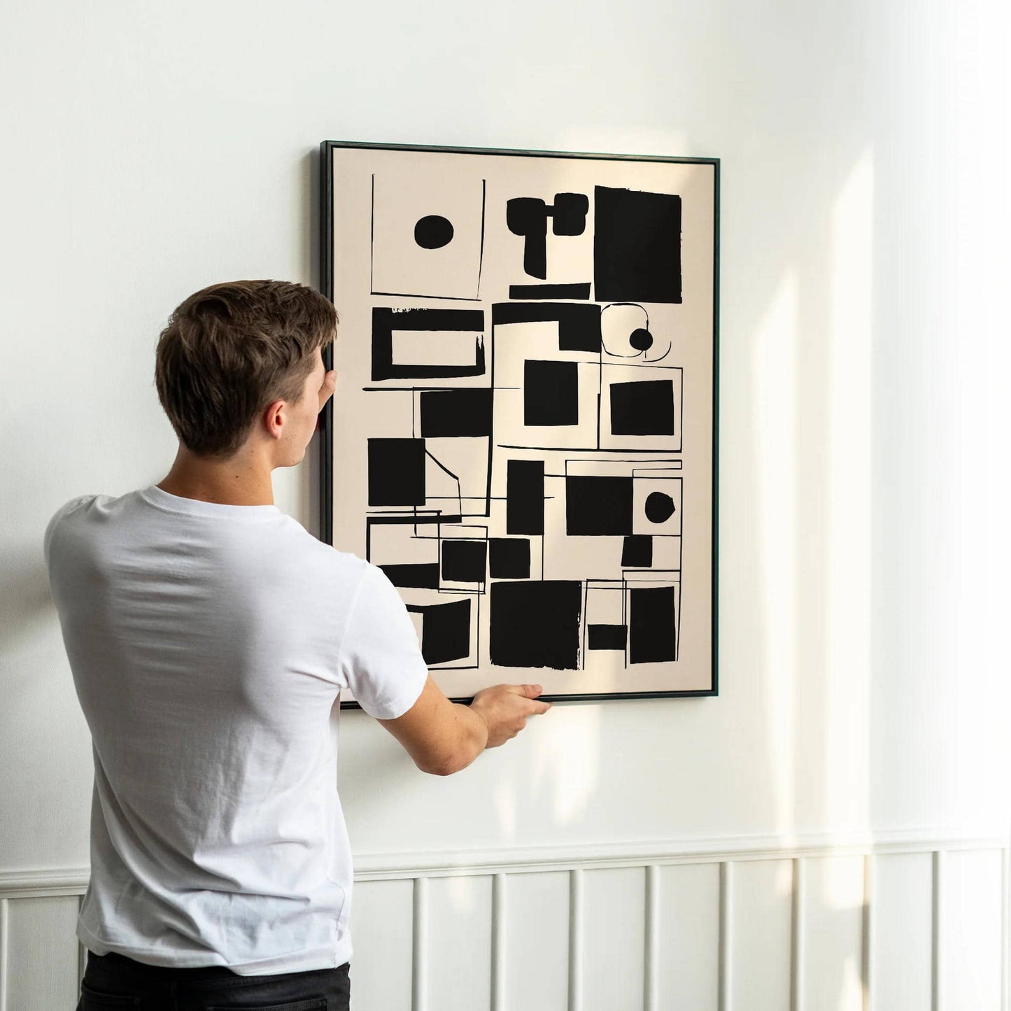 Rustic Abstract Scandinavian Poster - HypeSheriff