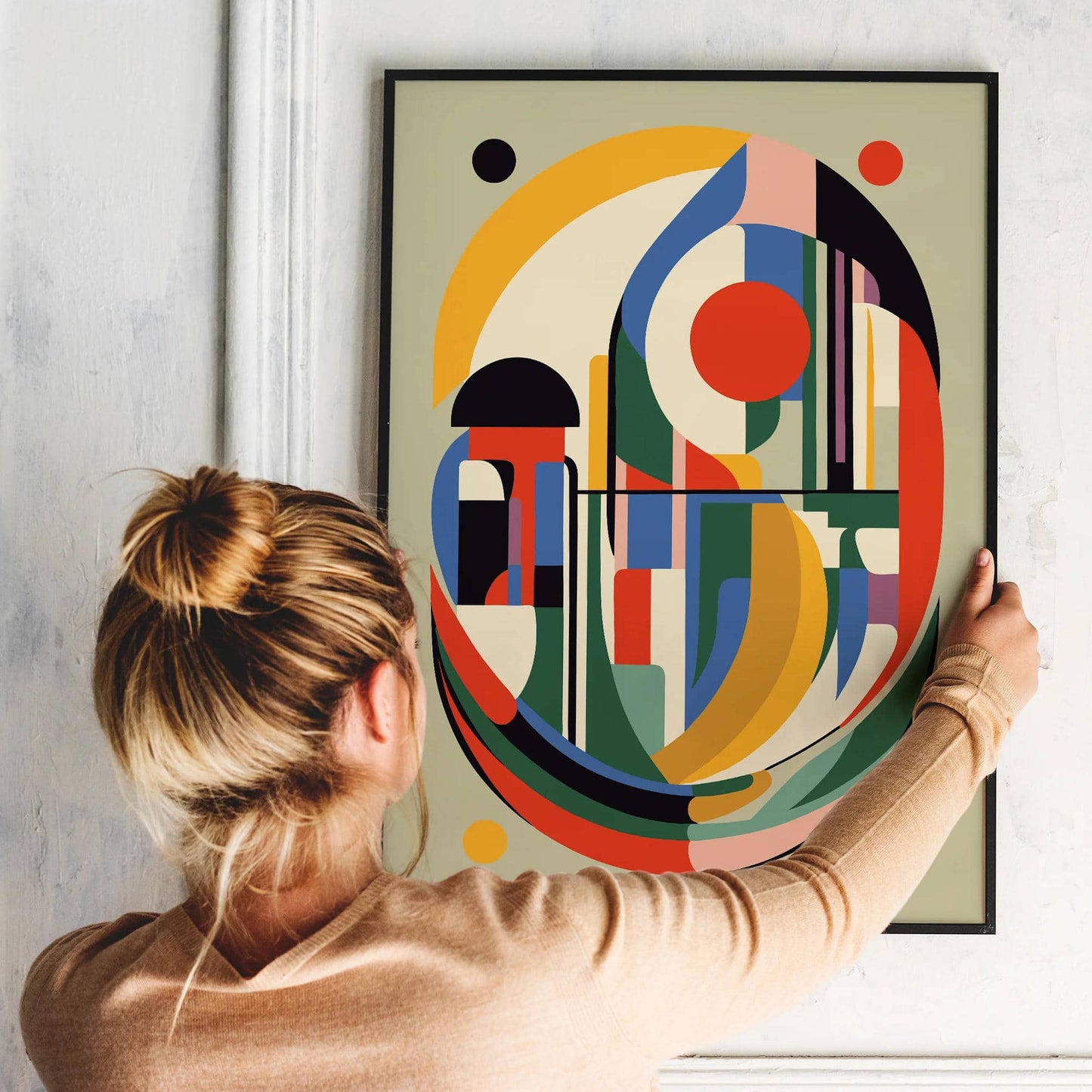 Modern Geometric Abstract Art Print - HypeSheriff