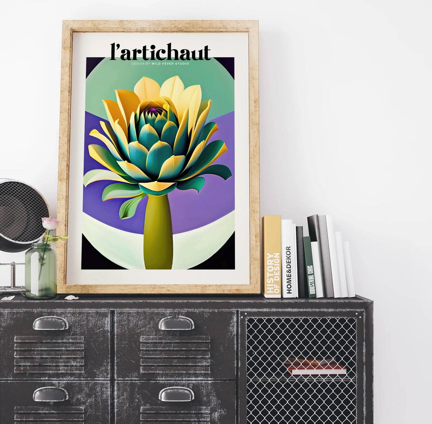 Artichoke Pop Art Kitchen Wall Art - HypeSheriff