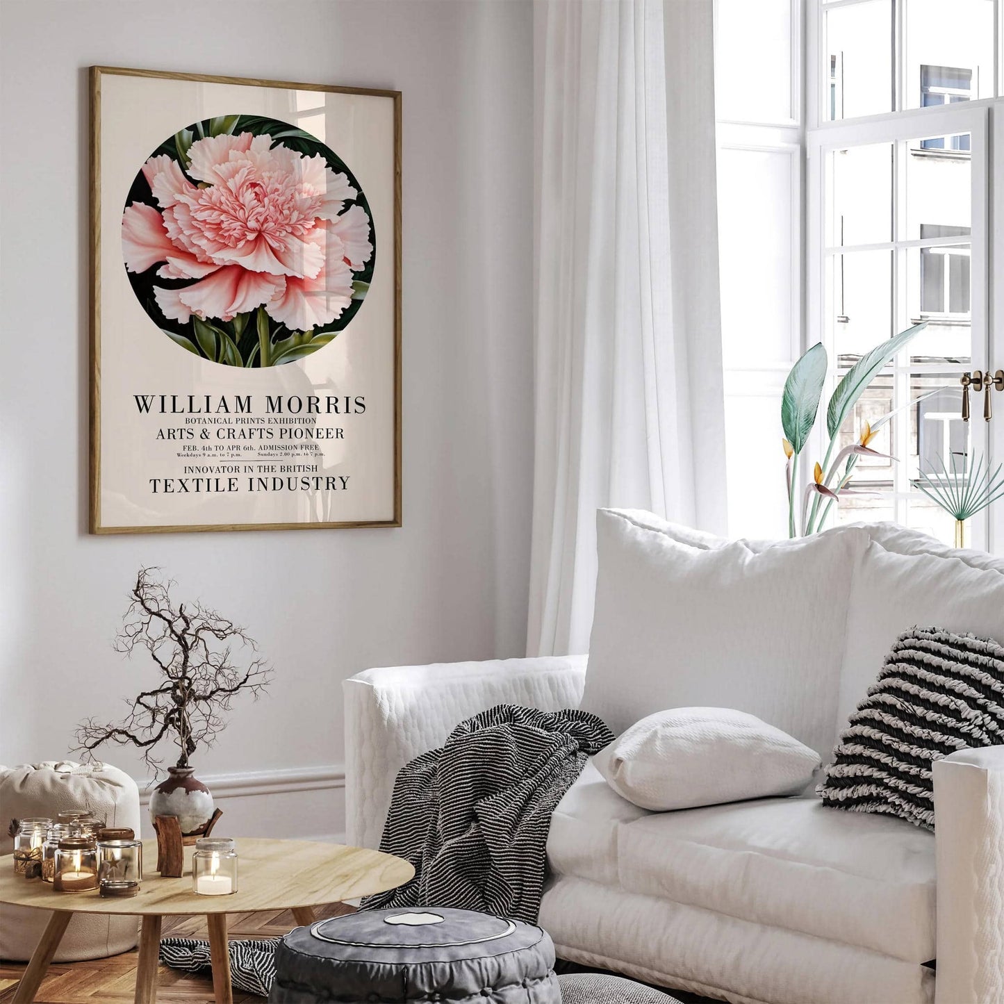 Elegant W. Morris Flower Art Print - HypeSheriff