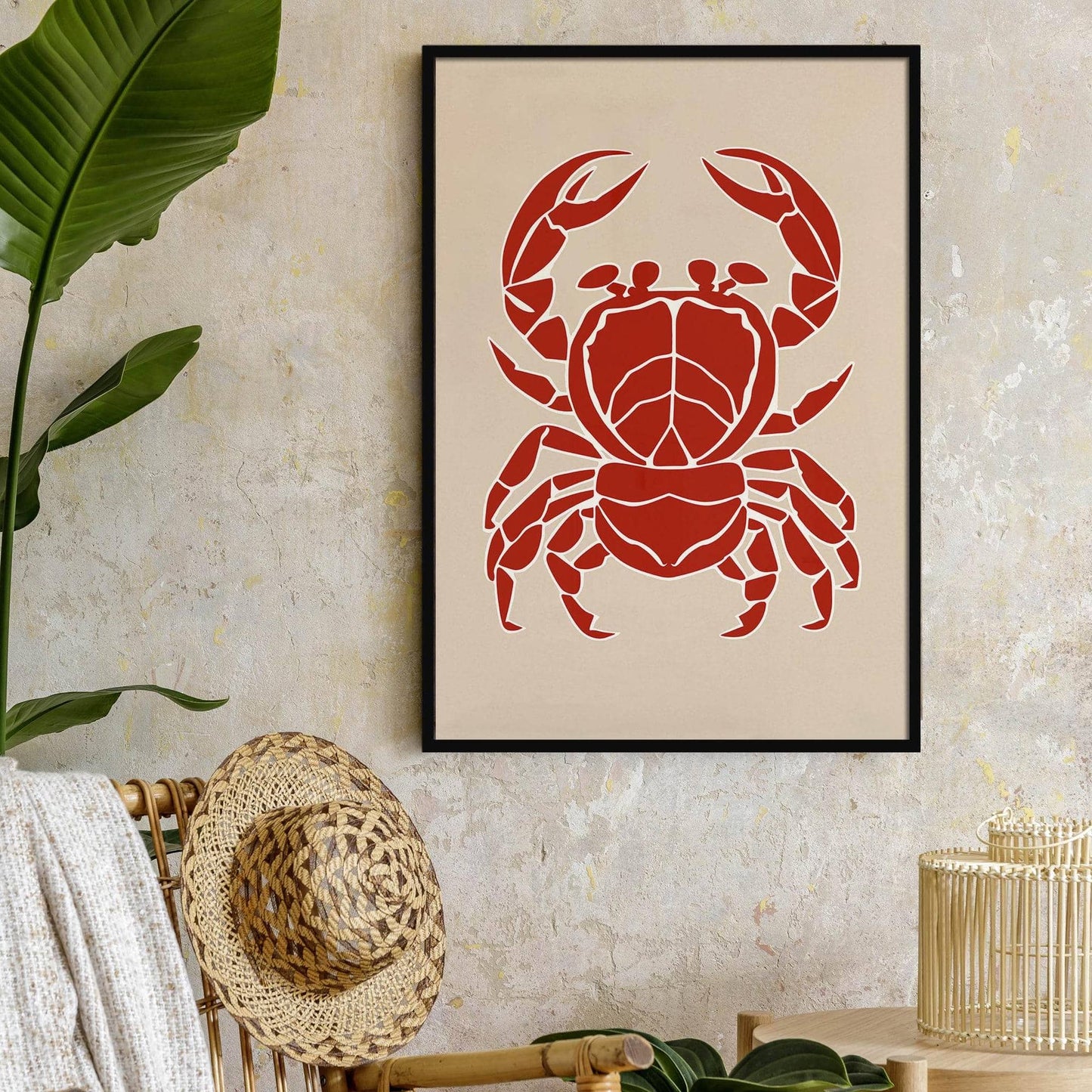 Retro Crab Seafood Poster - HypeSheriff