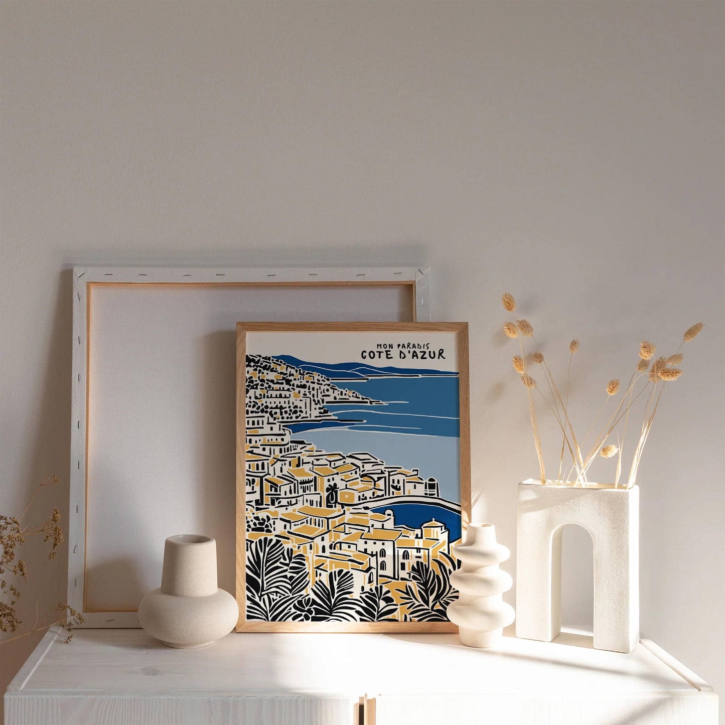 Cote d Azur Painting Poster - HypeSheriff