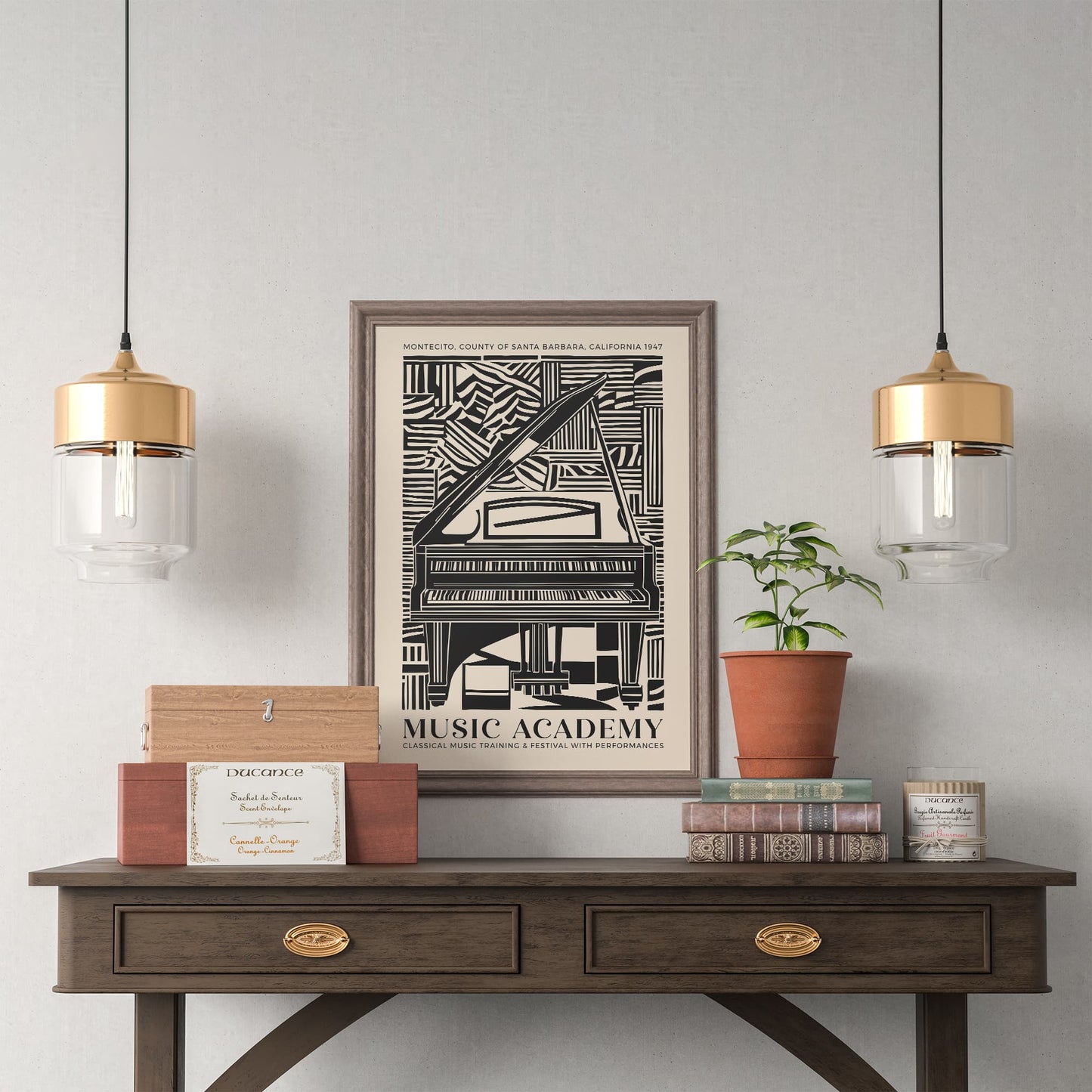 Music Academy Poster - Elegant Piano Wall Art