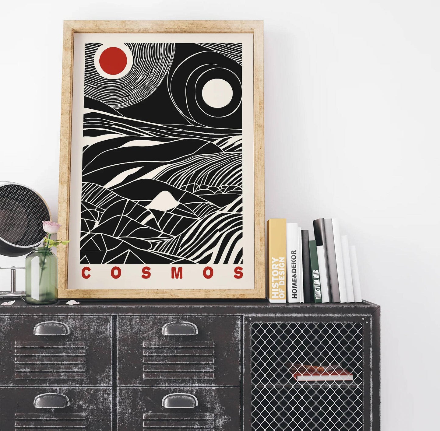 Black and White Cosmos Poster - HypeSheriff