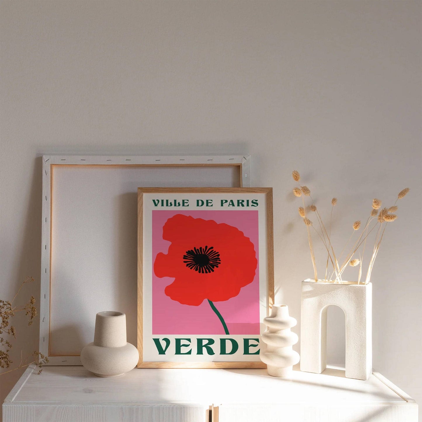Set of 2 Retro Flowers Poster - HypeSheriff