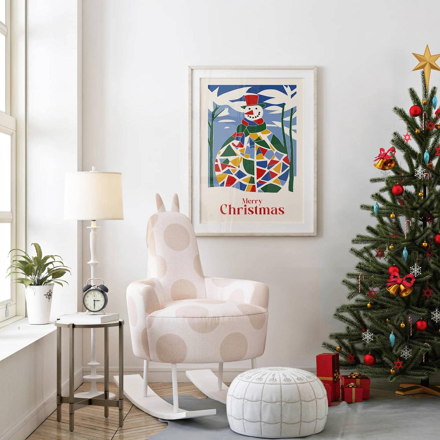 Merry Christmas Snowman Poster - HypeSheriff