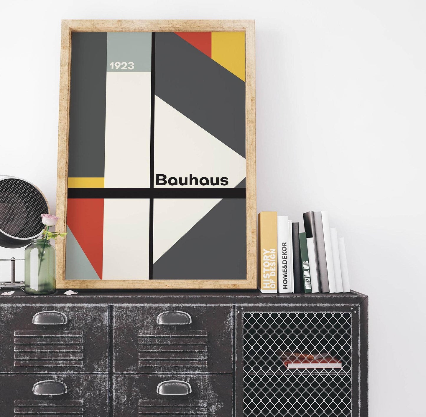 Grey Bauhaus Minimalist Poster - HypeSheriff