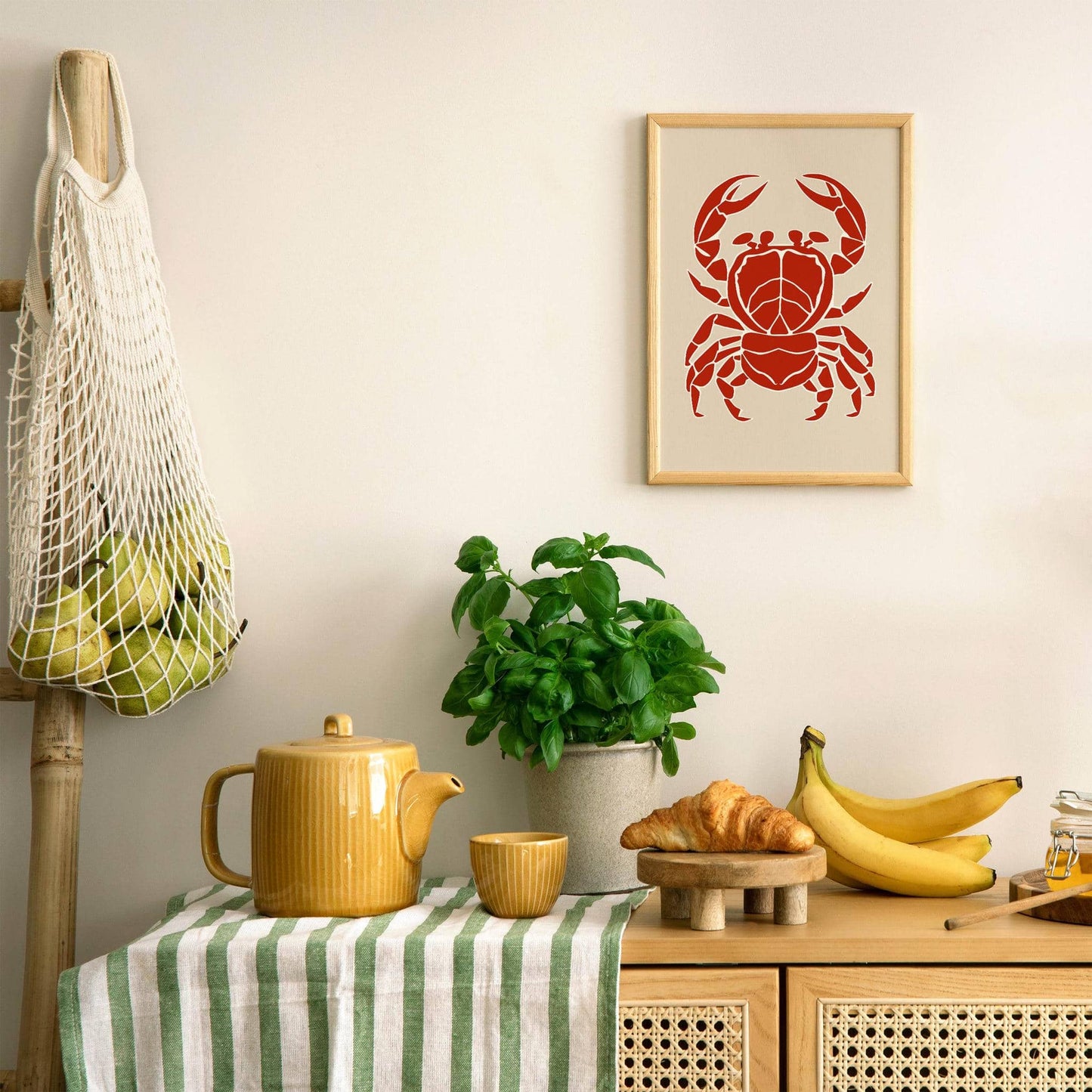 Retro Crab Seafood Poster - HypeSheriff