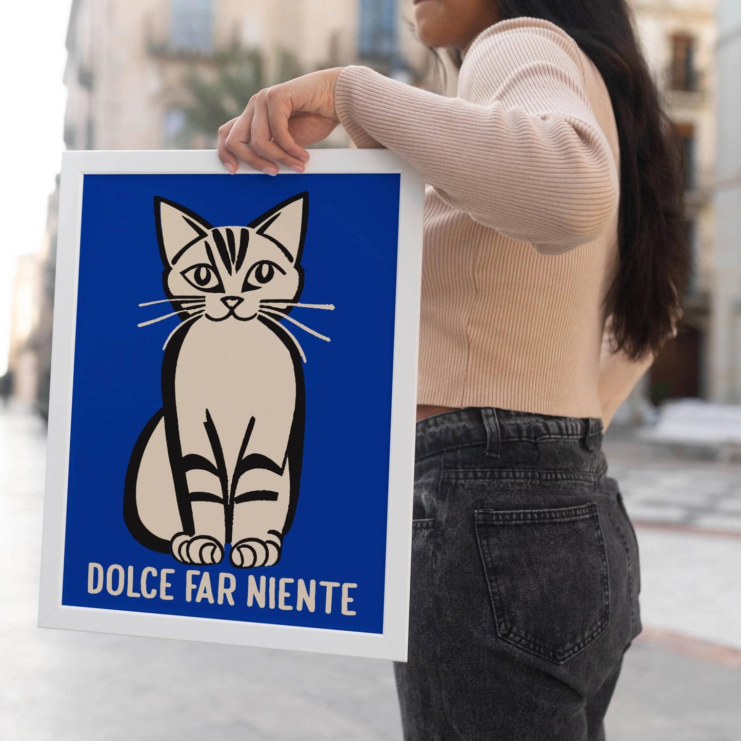 Dolce Far Niente Cat Poster - HypeSheriff