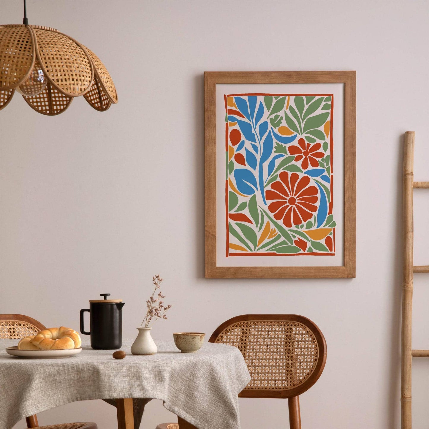 Retro Cut Outs Flowers Poster - HypeSheriff