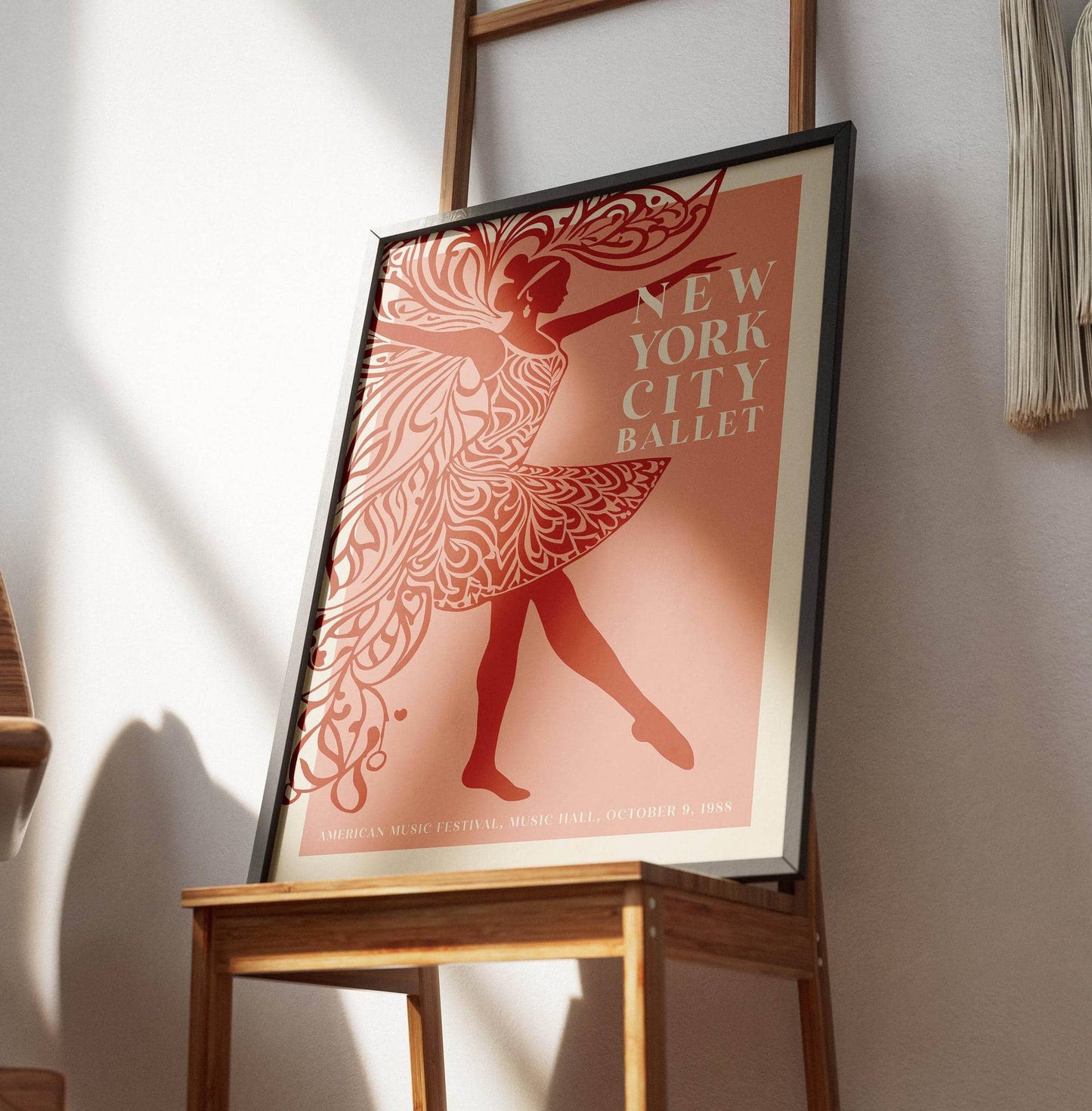 Vintage Ballet Red Poster - HypeSheriff