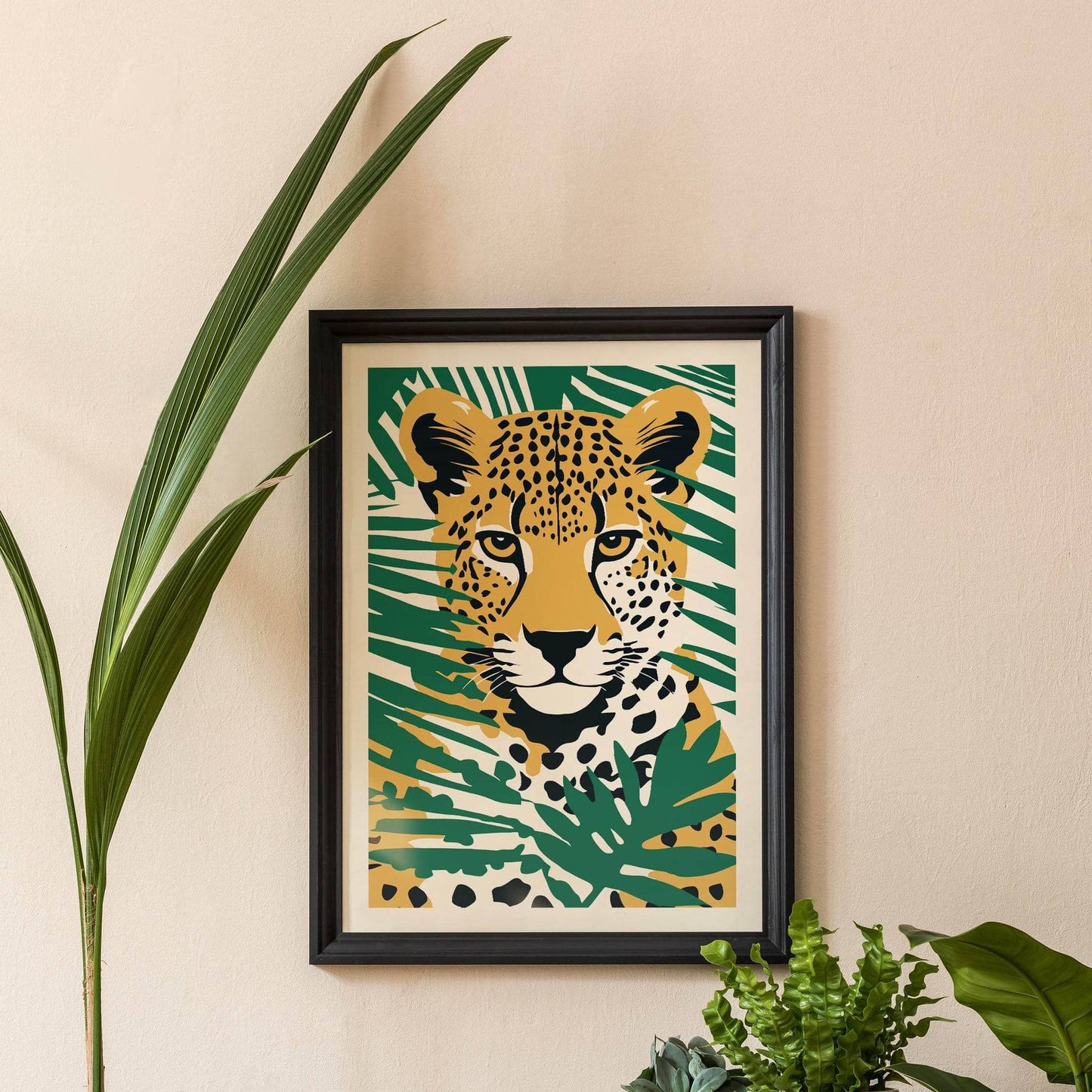 Jungle Retro Cheetah Poster - HypeSheriff