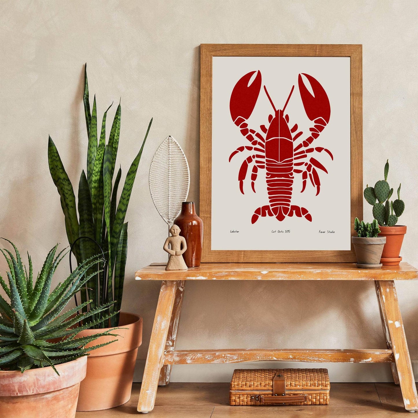 Retro Red Lobster Poster - HypeSheriff