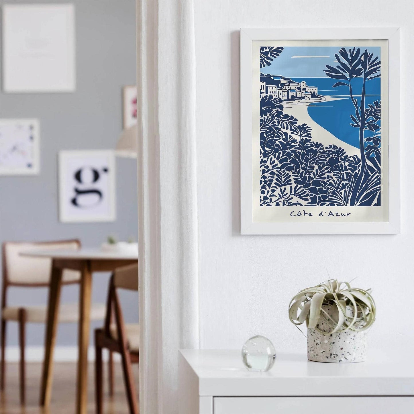 Cote d Azur Blue Poster - HypeSheriff