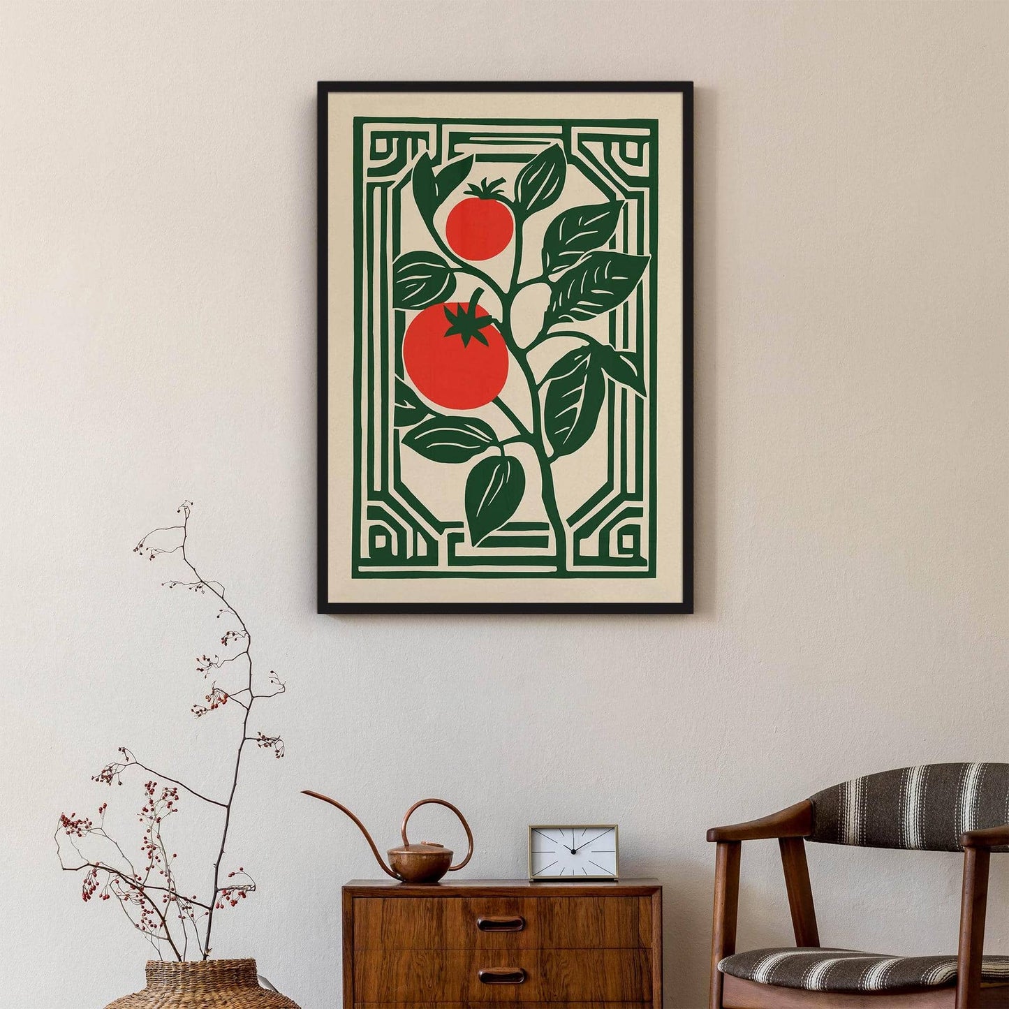 Tomato Art Deco Poster - HypeSheriff