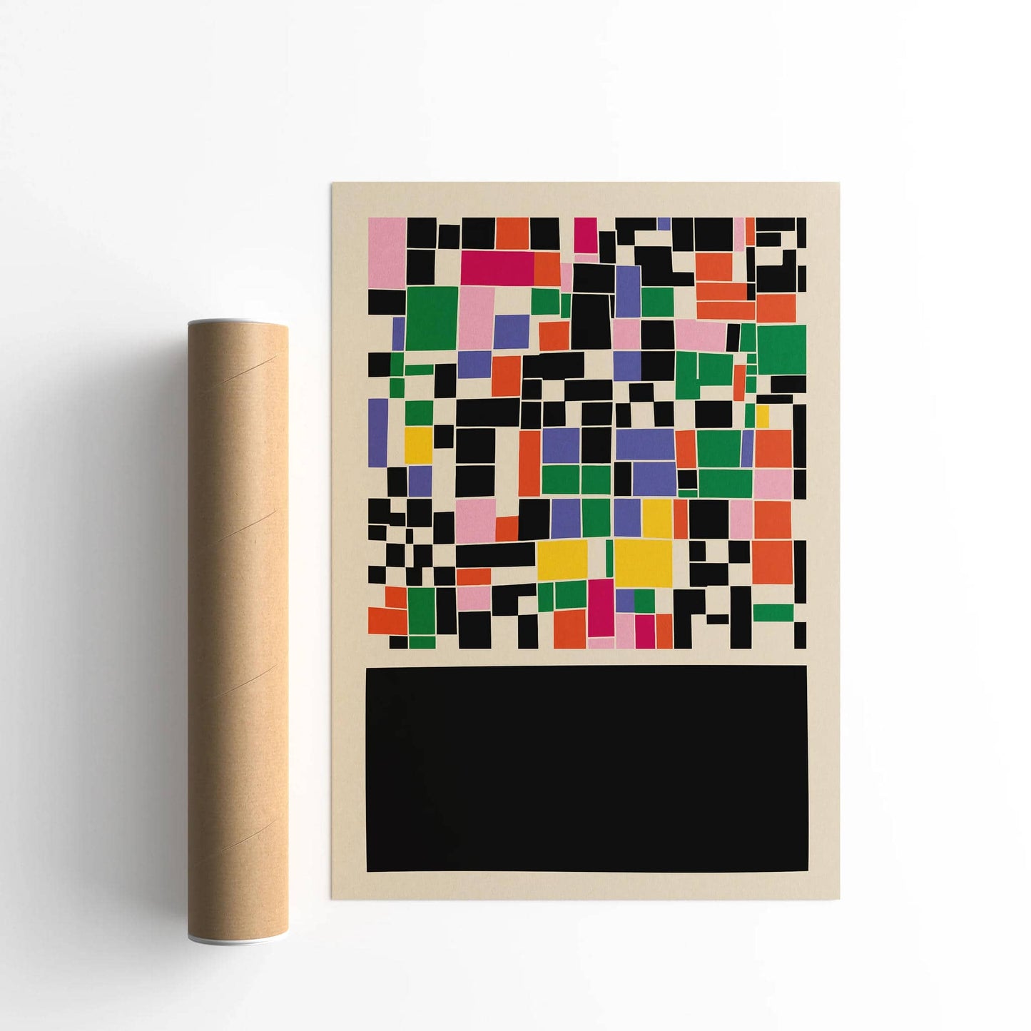 Mid Century Modern Black Art Print 2024 - HypeSheriff