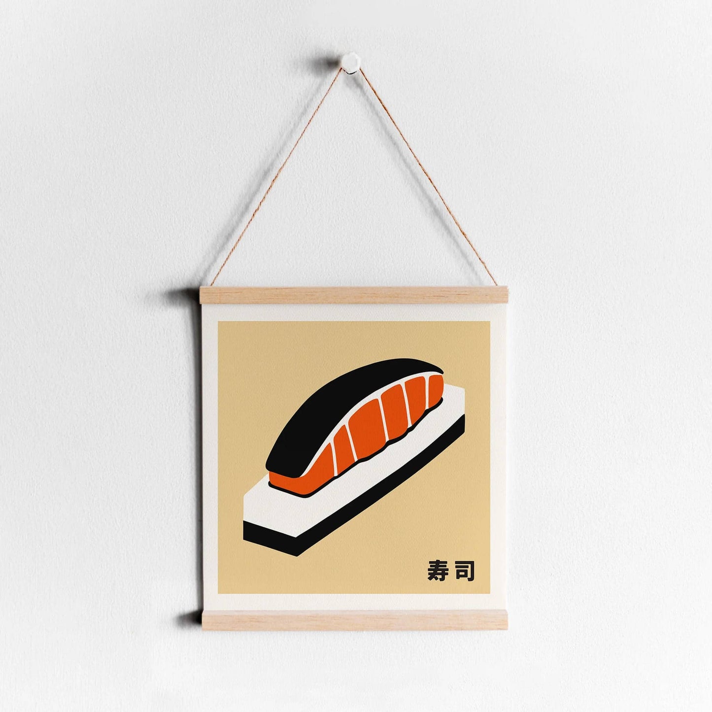 Sushi Nigiri Minimalist Square Kitchen Print - HypeSheriff