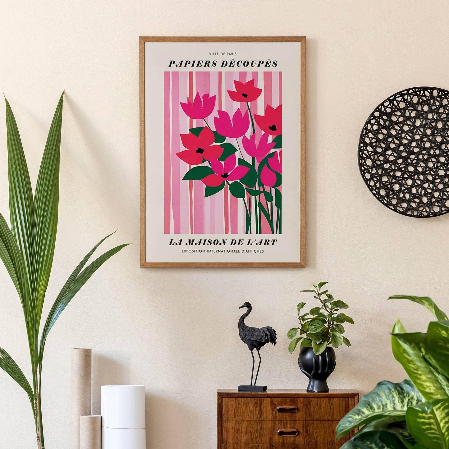 Pink Papiers Decoupes Poster - HypeSheriff