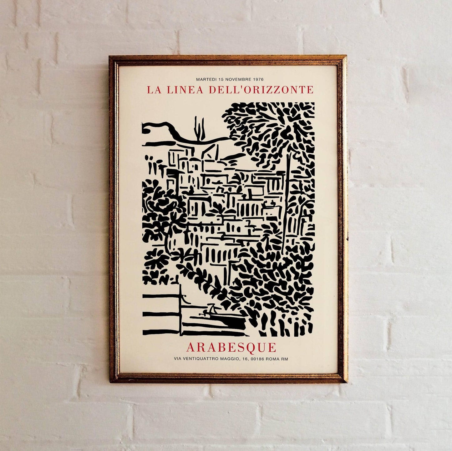 Black Landscape Painting Poster - HypeSheriff