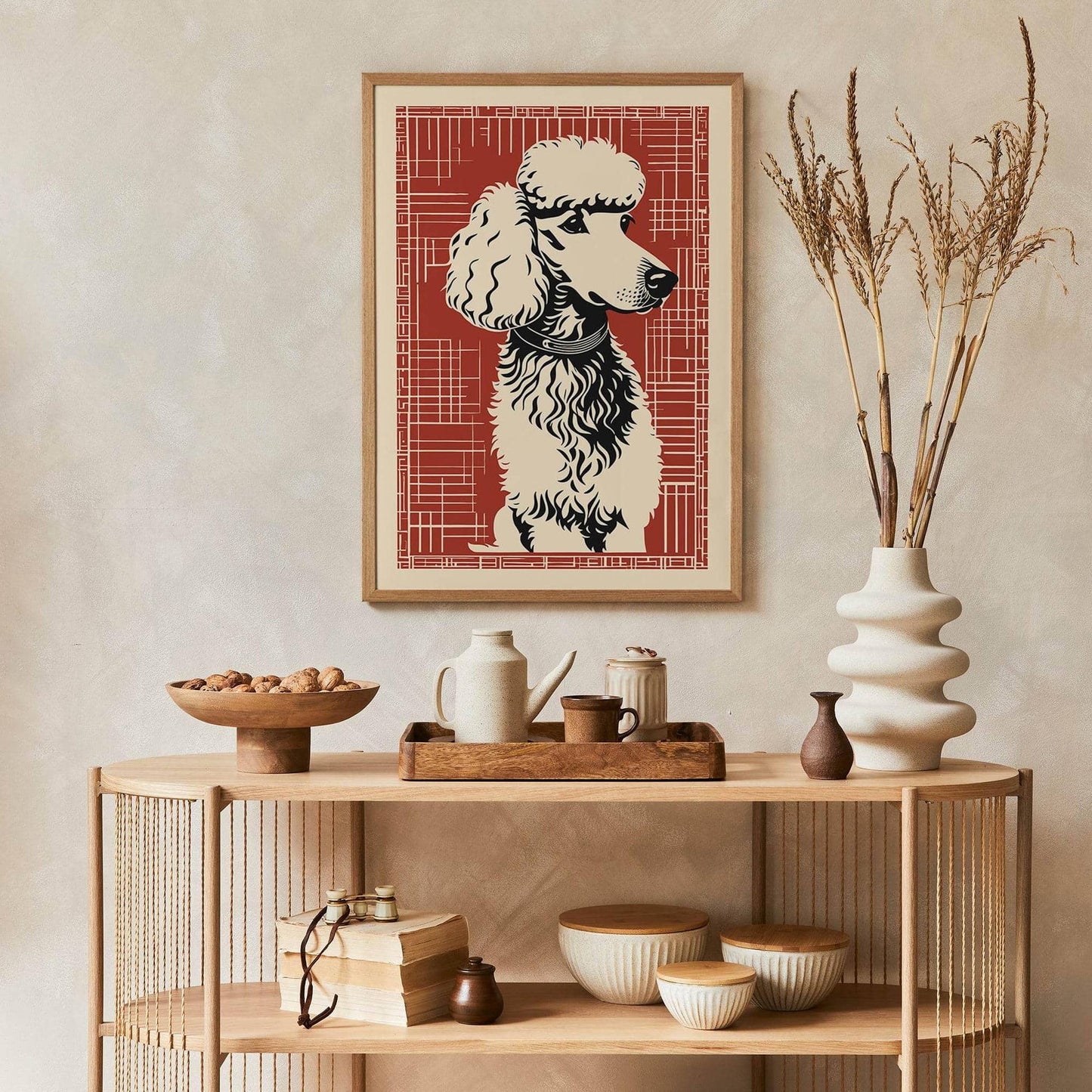 Vintage Poodle Dog Poster - HypeSheriff