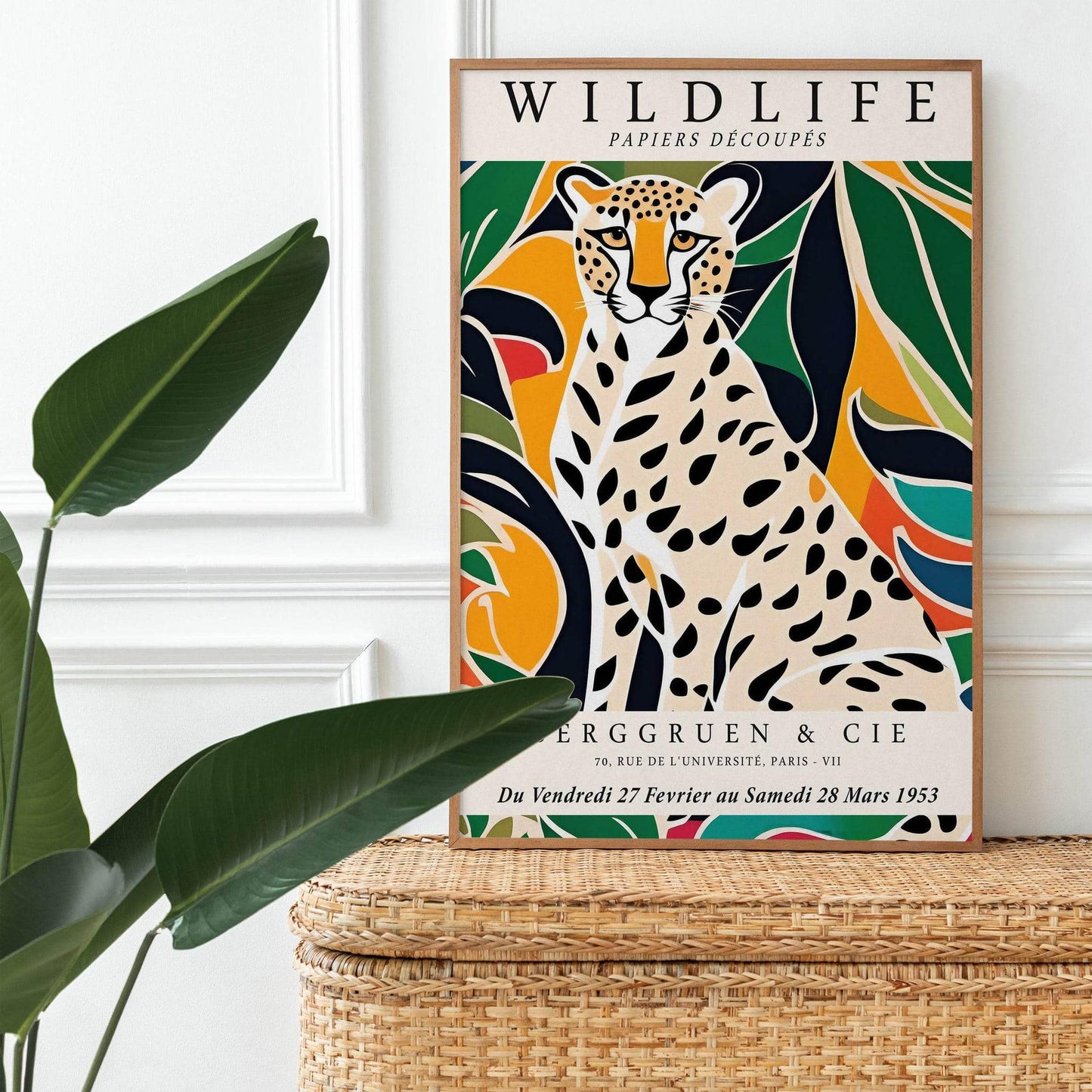 Jungle Cheetah Colorful Poster - HypeSheriff