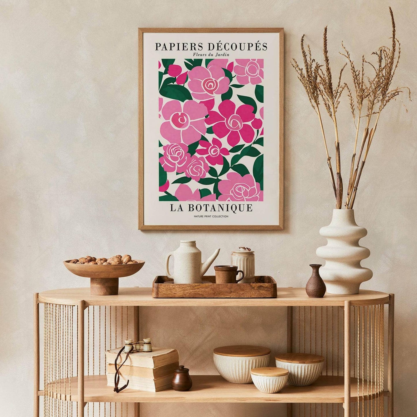 Pink Fleurs Poster - HypeSheriff