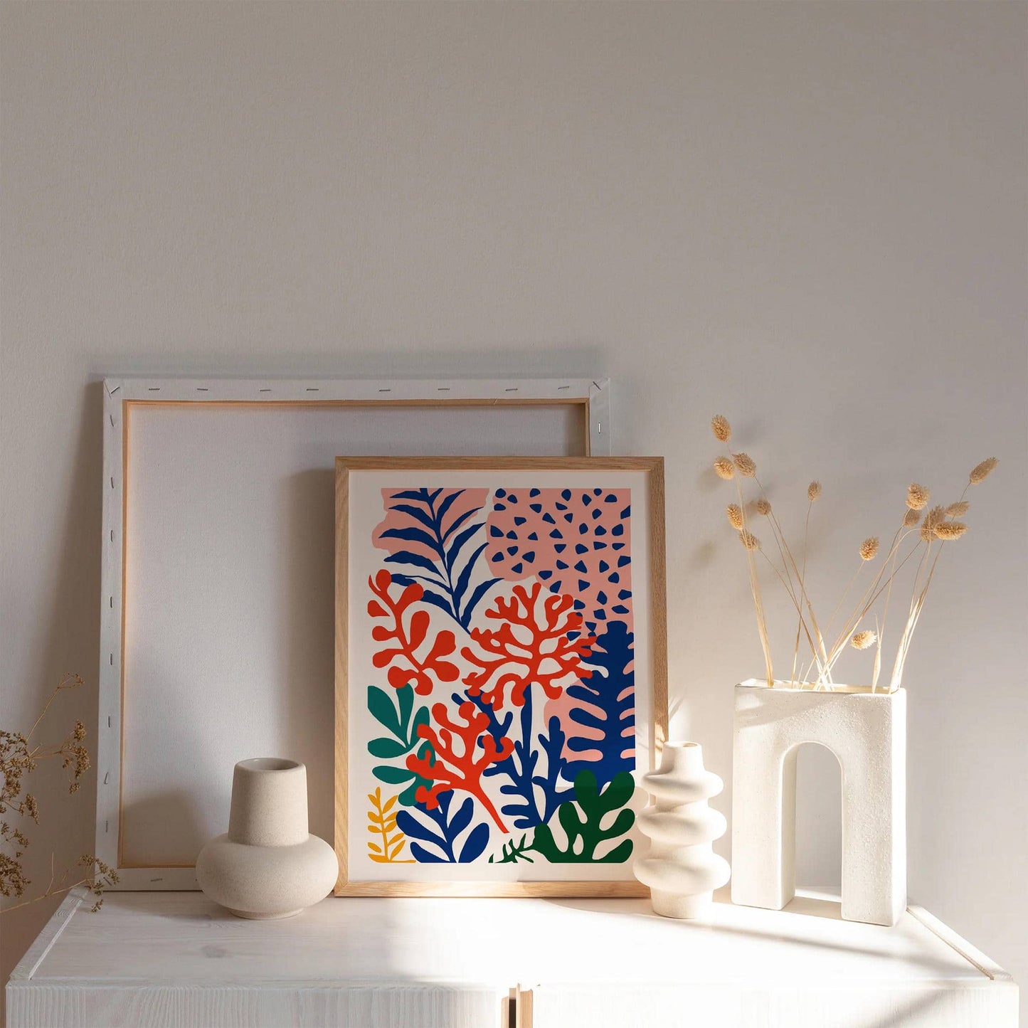 Colorful Cutouts Coral Reefs Poster - HypeSheriff