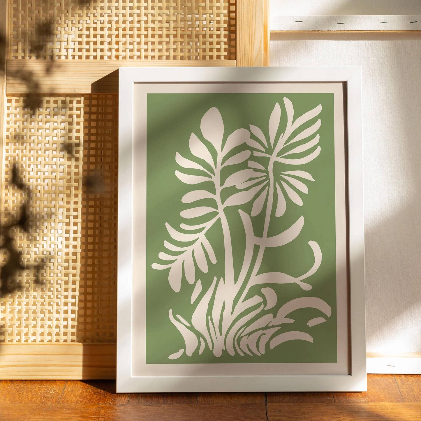 Set of 2 Green Botanical French Poster - HypeSheriff