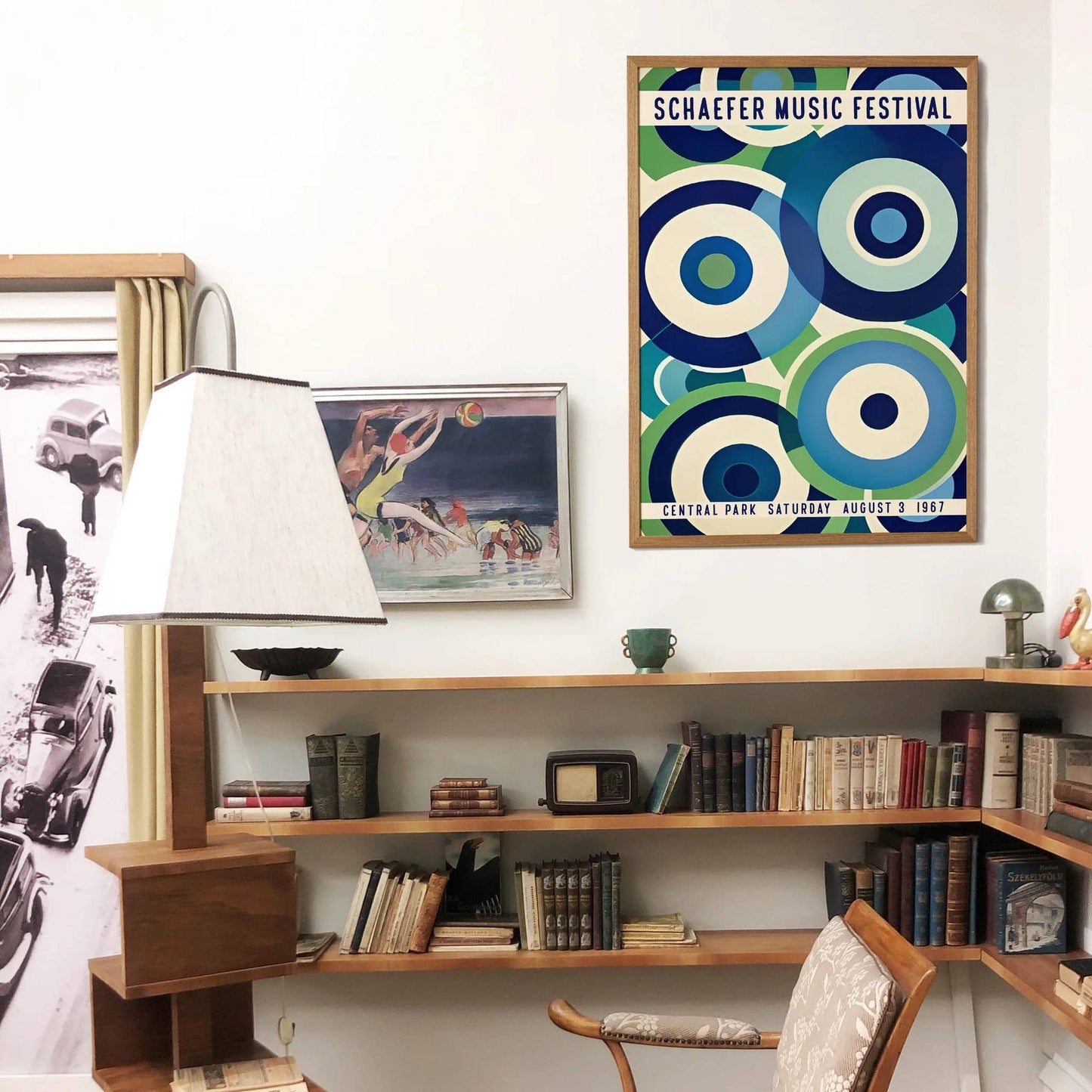 Schaefer Music Festival Blue Poster - HypeSheriff