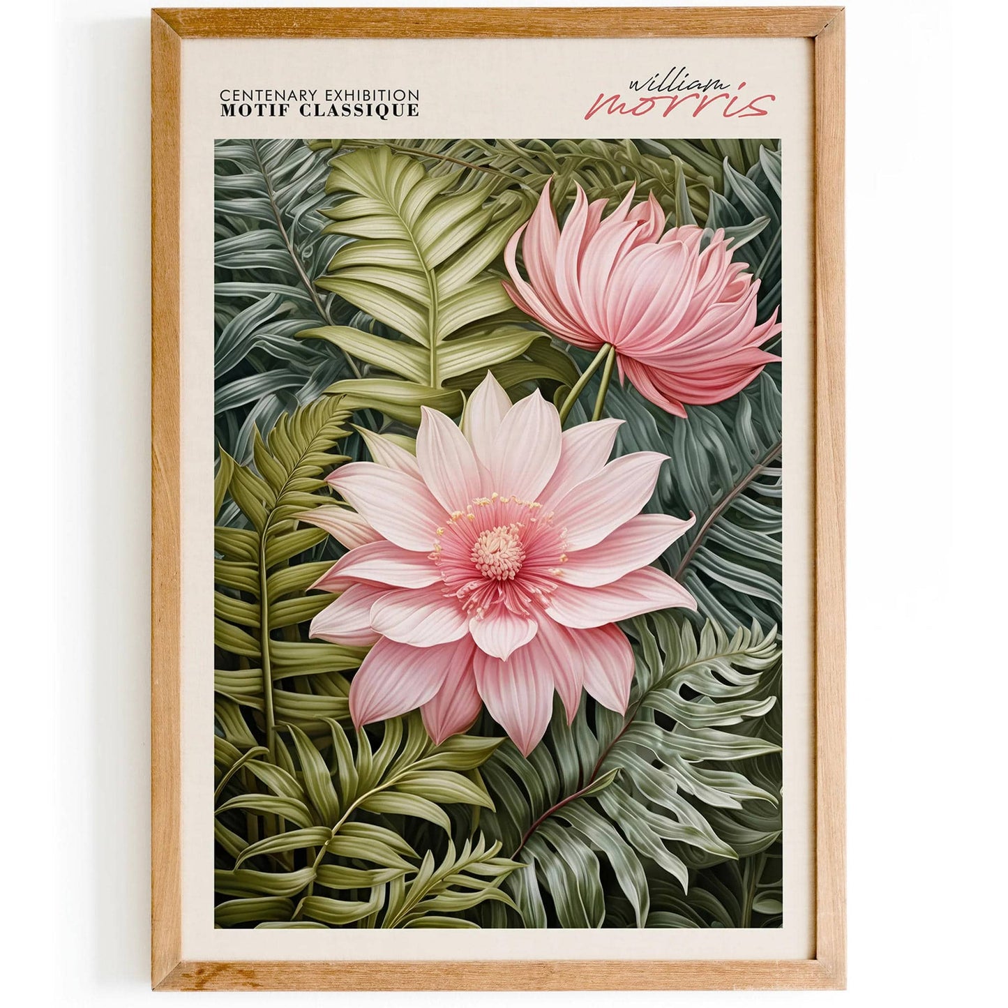 Motif Floral Classique Wall Art - HypeSheriff