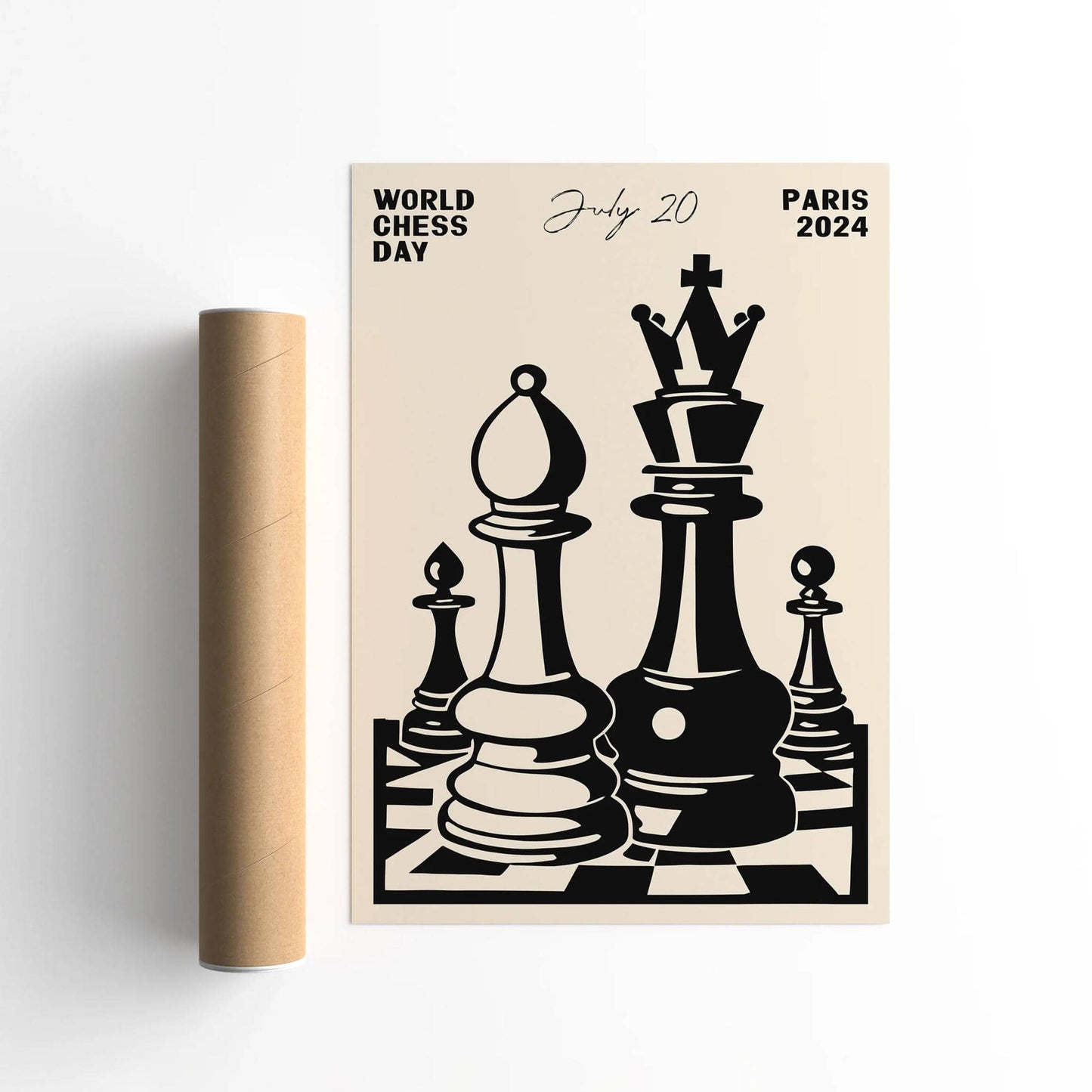 World Chess Day Paris 2024 Poster