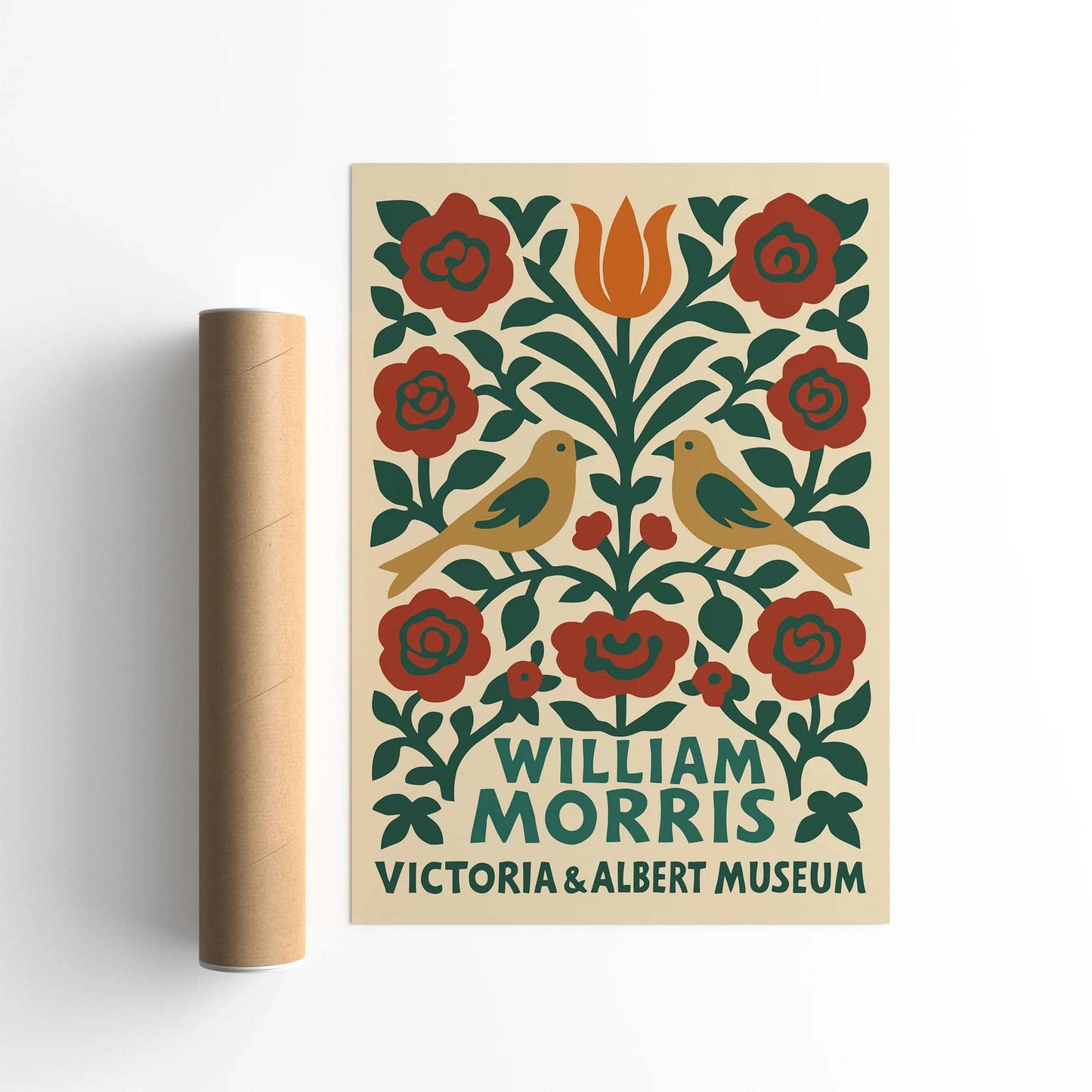 William Morris Birds & Flowers Print
