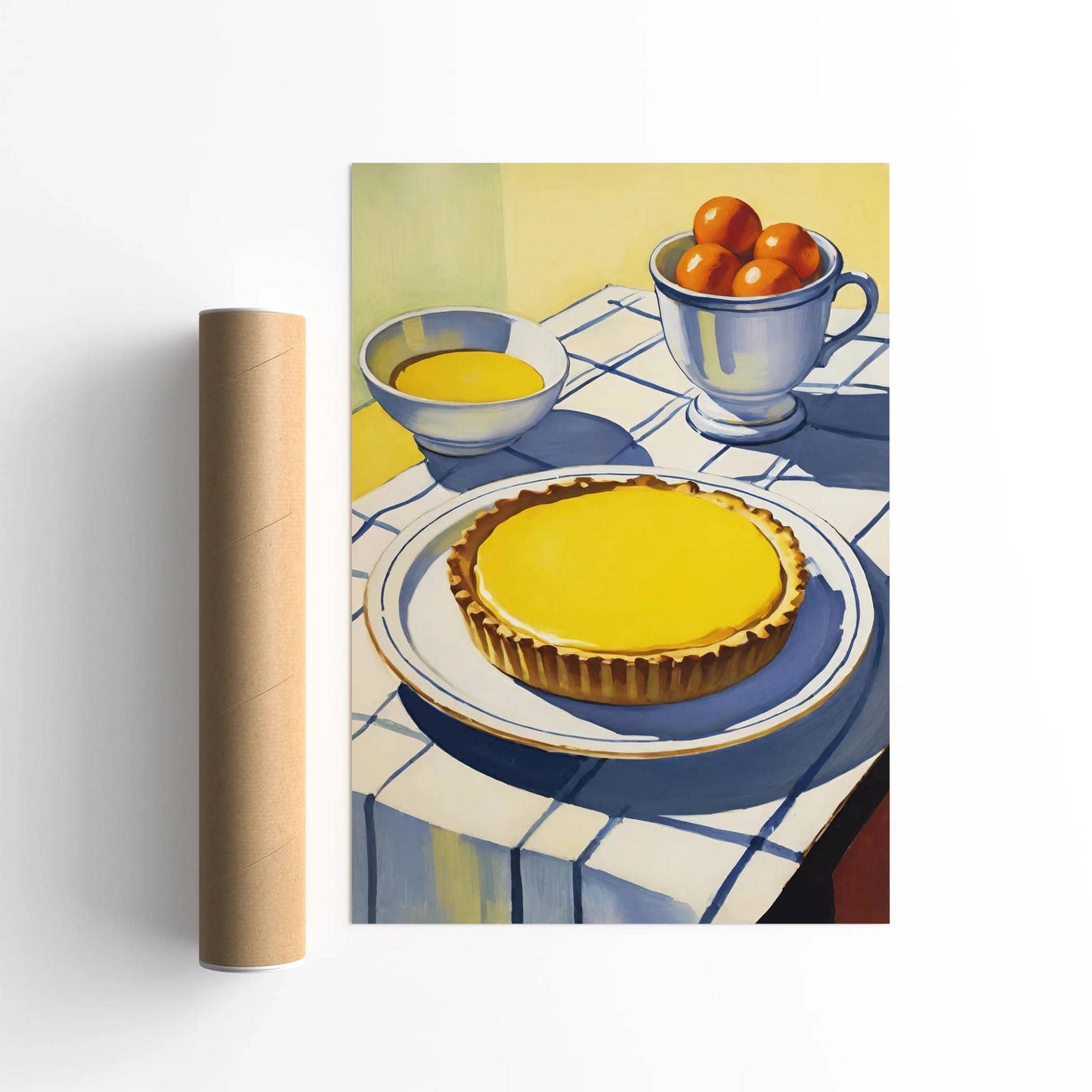 Lemon Tart Still Life Kitchen Poster