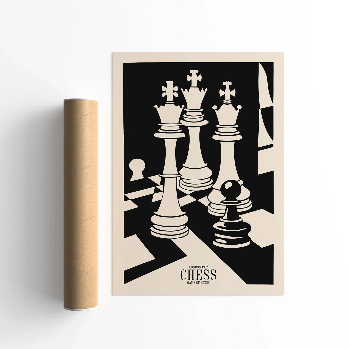 London Chess Tournament '82 Poster