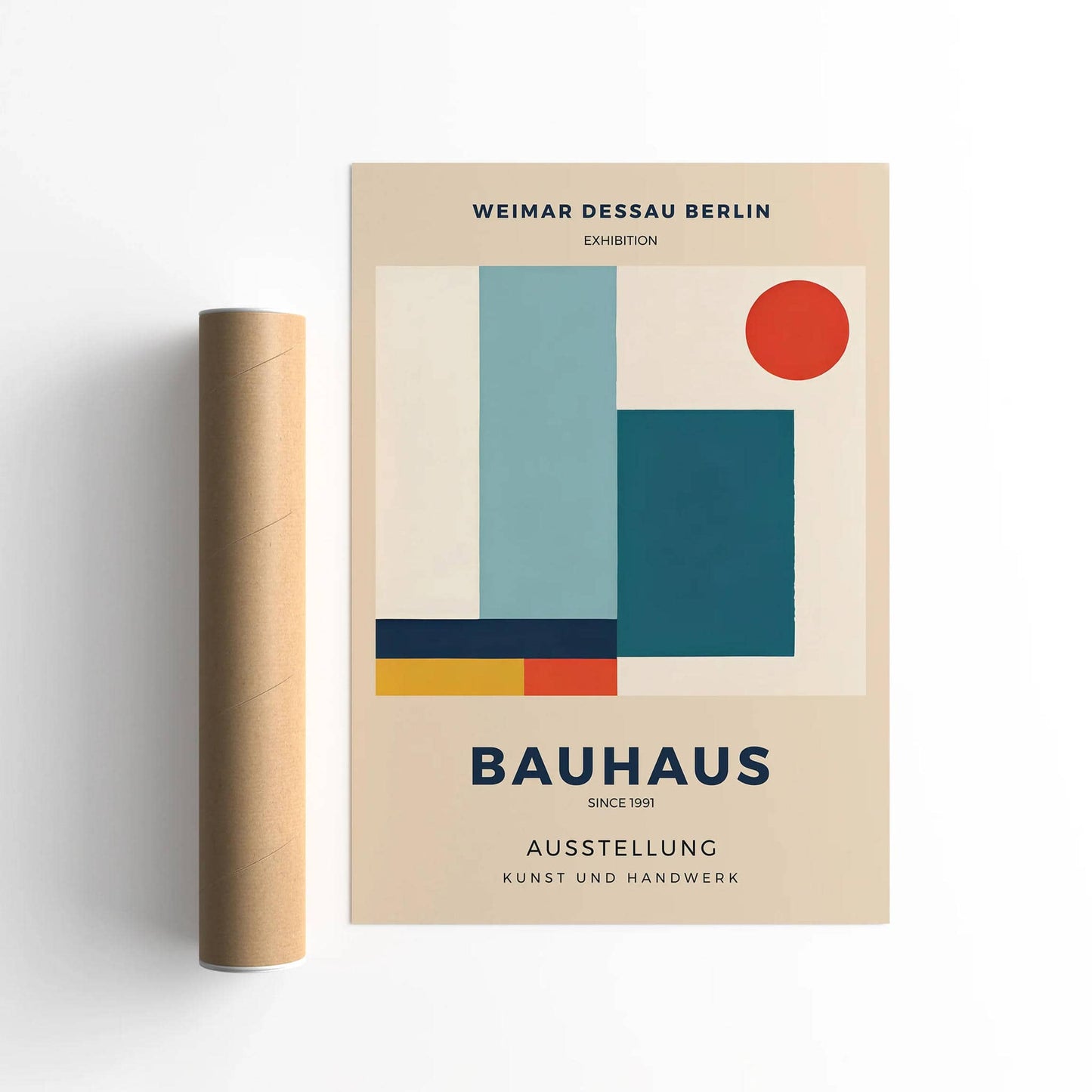 Minimalist Modern Bauhaus Poster - HypeSheriff