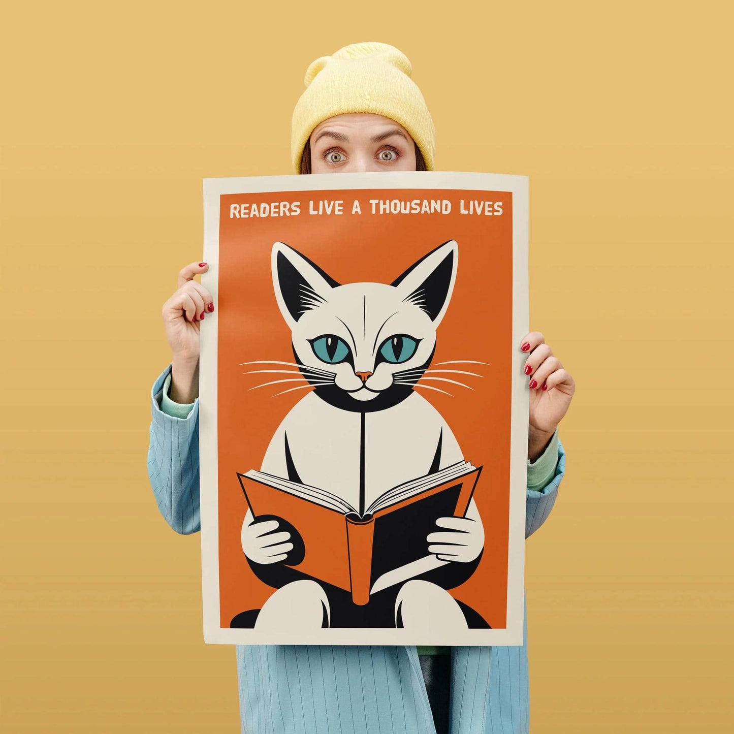 Readers Live a Thousand Lives Cat