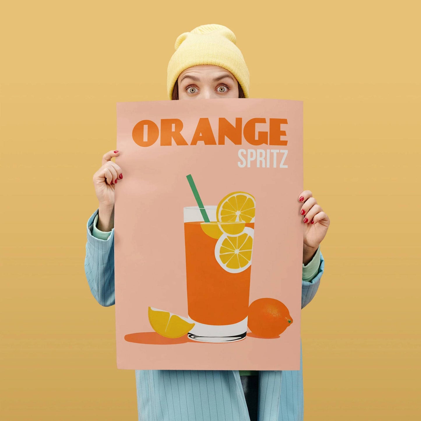 Orange Spritz Cocktail Art Print